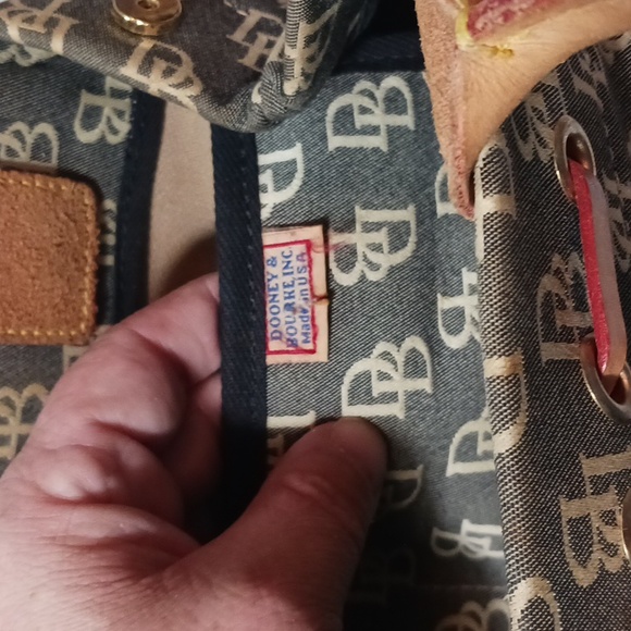 Dooney & Bourke Vintage Y2K Denim Canvas Bag Rehab Project - Picture 5 of 16